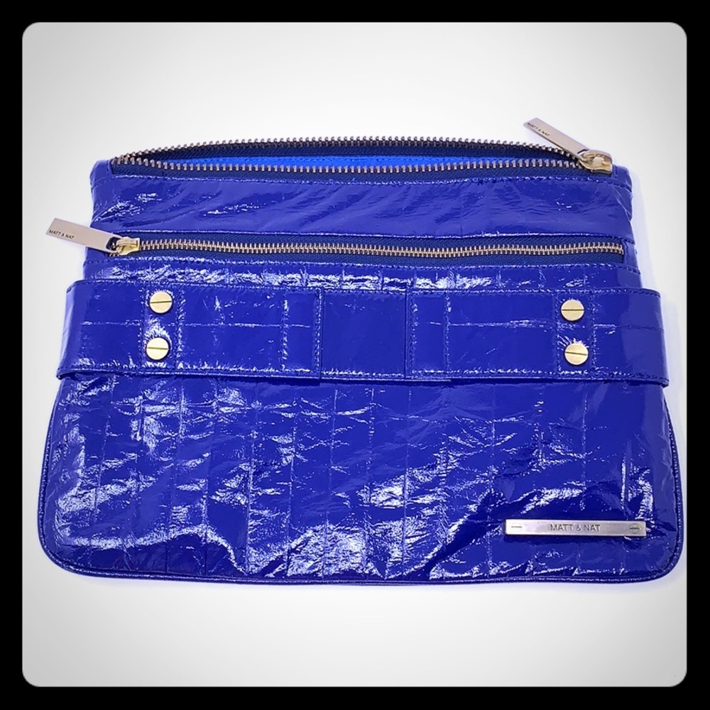 Matt & Nat Purple Blue Cutch Bag